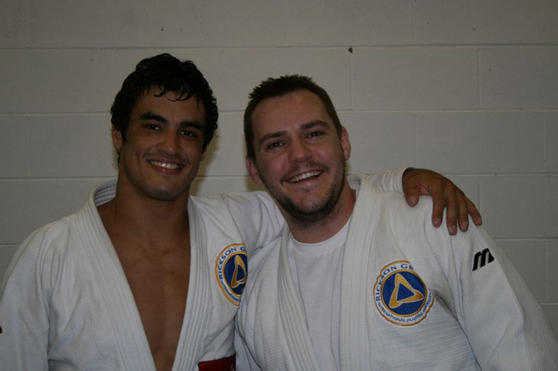 Ty with Kron Gracie (Rickson Gracie Black Belt)